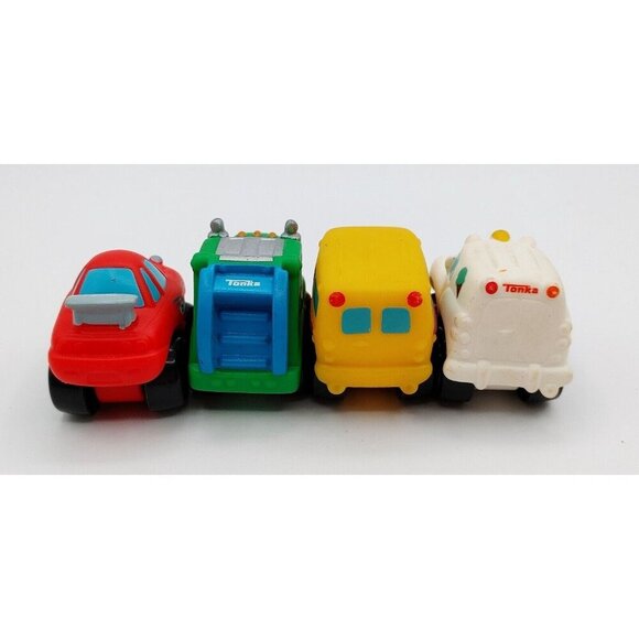 Tonka Chuck And Friends Wheel Pals Mini Soft Sides Vehicles Cars Lot Of 7 - Picture 3 of 6